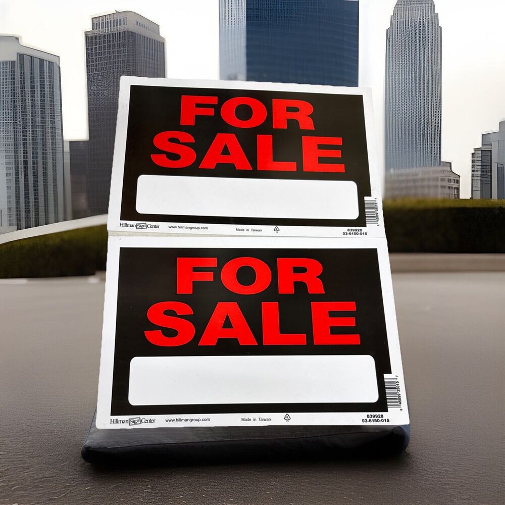 Hillman 839928 12” x 8”Personalized “For Sale” Sign Black/Red 2 Pack {C5}